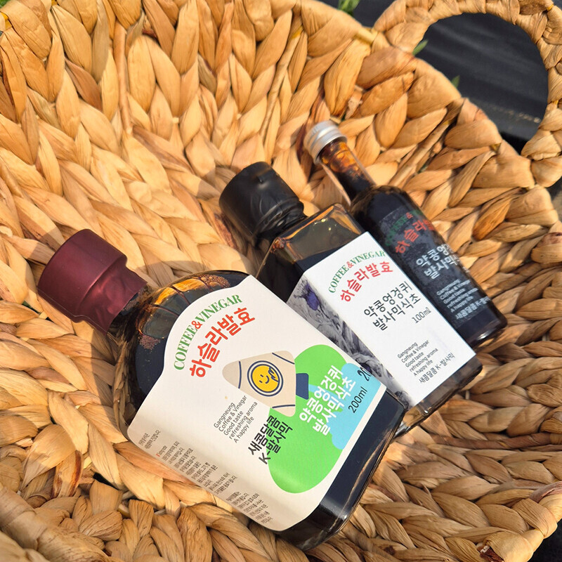 강릉팜,하슬라 전통자연발효 발사믹식초 3종 50ml*3병 비니거 비네거