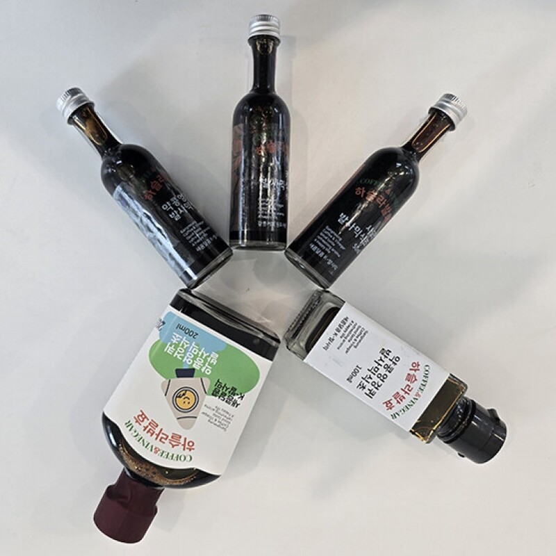 강릉팜,하슬라 전통자연발효 발사믹식초 3종 50ml*3병 비니거 비네거