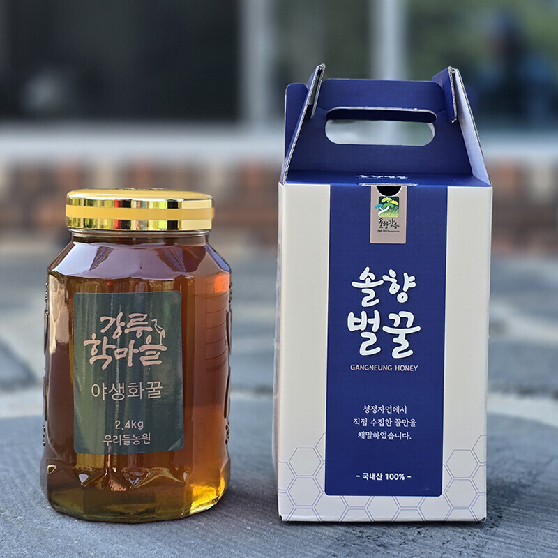 강릉팜,우리들 천연 야생화꿀 2.4kg 100% 자연꿀 천연꿀 잡화꿀 산지직송