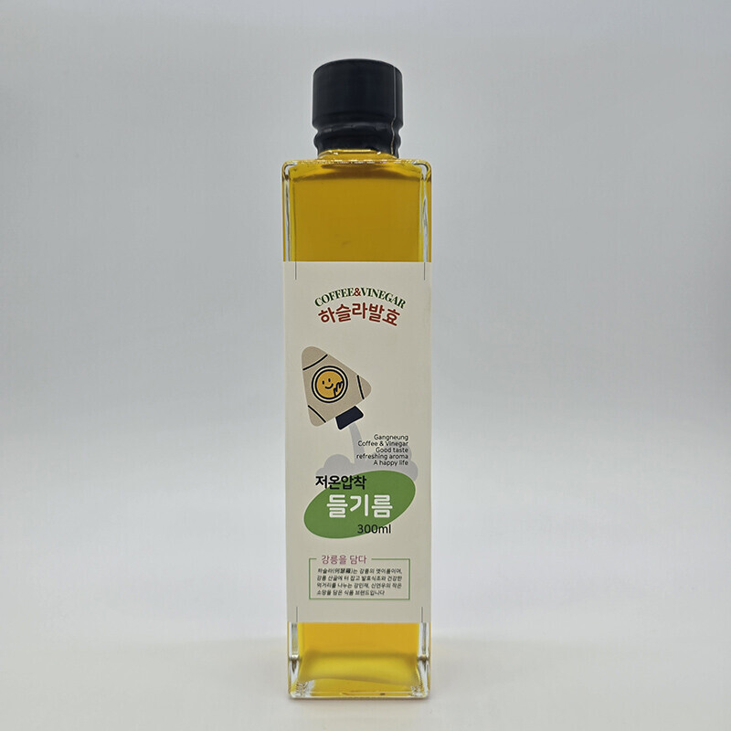 강릉팜,하슬라 들기름 저온압착 강릉 직접 재배 고소한 국내산들기름 300ml