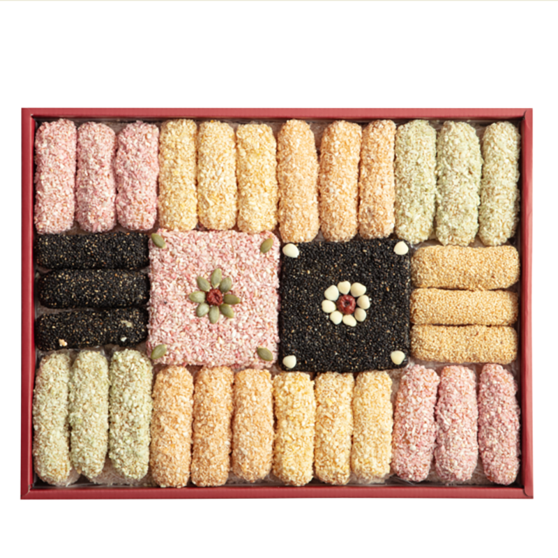 강릉팜,무진장한과 강릉사천 수제조청한과 선물세트 3단 꽃수담2호