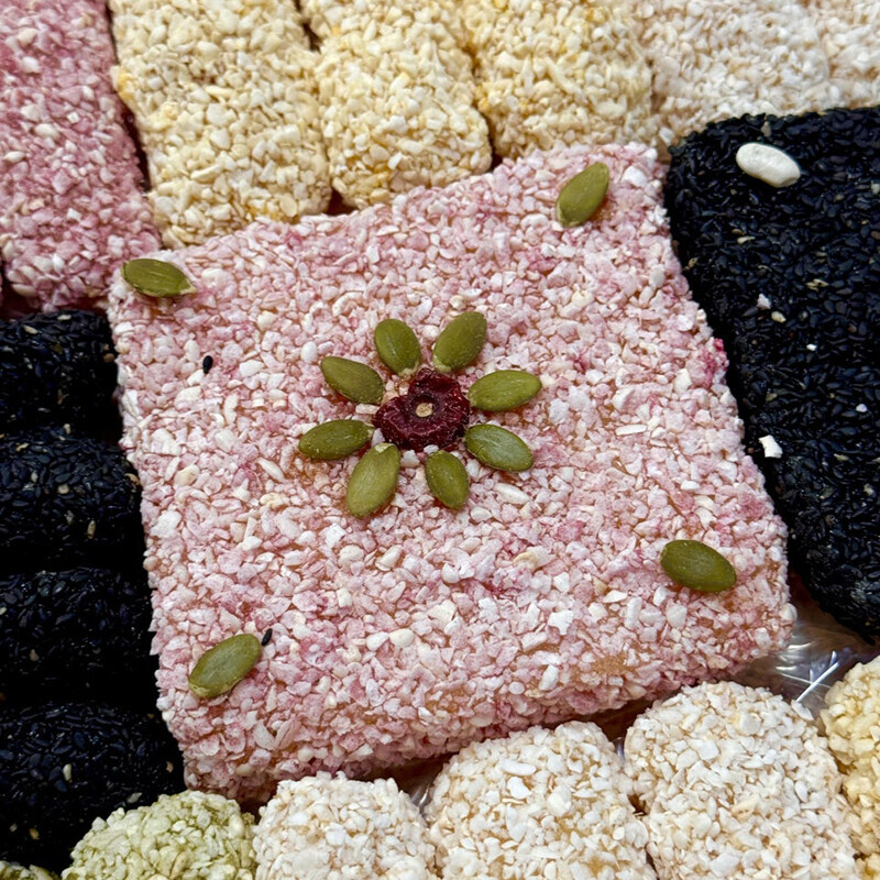 강릉팜,무진장한과 강릉사천 수제조청한과 선물세트 3단 꽃수담2호