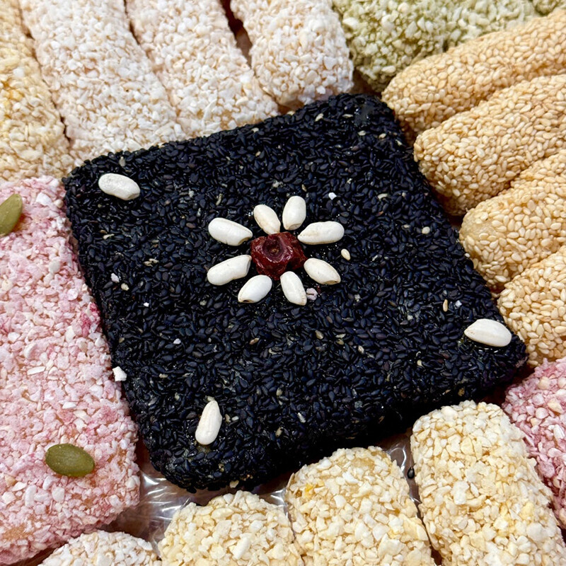 강릉팜,무진장한과 강릉사천 수제조청한과 선물세트 3단 꽃수담2호