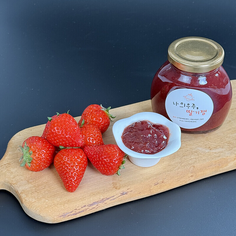 강릉팜,우주딸기 농장에서 직접 만든 수제 딸기잼 300g 딸기함량 80% 맛있는 엄마표 우주딸기