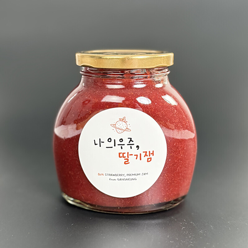 강릉팜,우주딸기 농장에서 직접 만든 수제 딸기잼 300g 딸기함량 80% 맛있는 엄마표 우주딸기