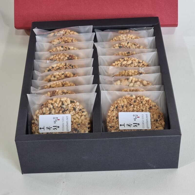 강릉팜,G-MIDAM 강릉미담 강릉팜 오곡선물-18호 2 박스(오곡곡물한과 - 18개入 * 2박스)