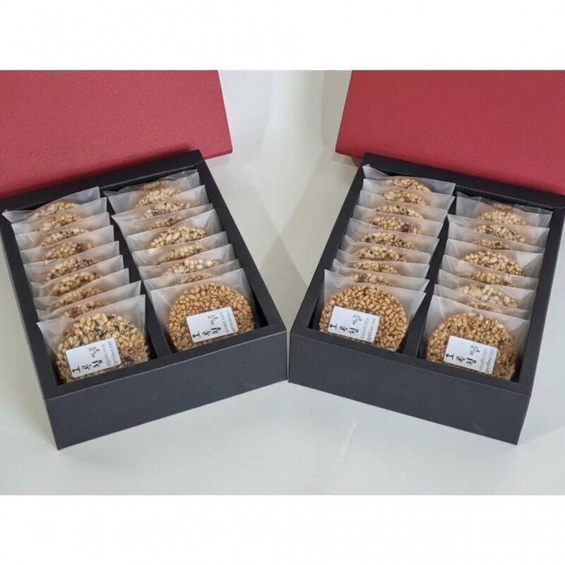 강릉팜,G-MIDAM 강릉미담 강릉팜 오곡선물-18호 2 박스(오곡곡물한과 - 18개入 * 2박스)