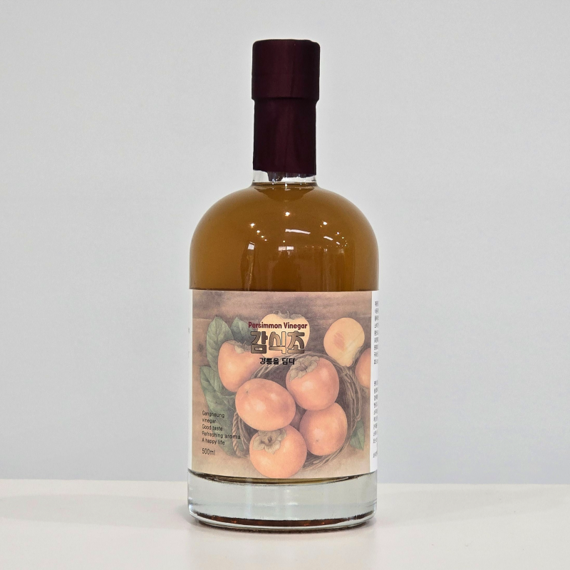 강릉팜,하슬라 자연발효 식초 흑초 500ml 4종 감식초 약콩엉겅퀴 초란 산사보리