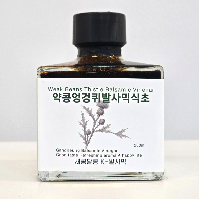 강릉팜,하슬라 자연발효 발사믹식초 200ml 4종 사과 산사보리 약콩엉겅퀴 커피