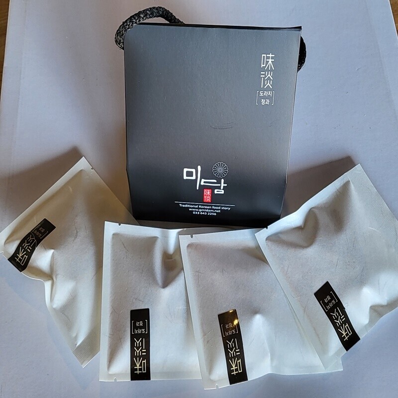 강릉팜,G-MIDAM 강릉미담 도라지정과 1호+답례"3box"▶무료배송◀ 경조사 명절 강릉 선물 쫀득쫀득 인절미 콩고물 도라지 맛나요 좋아요