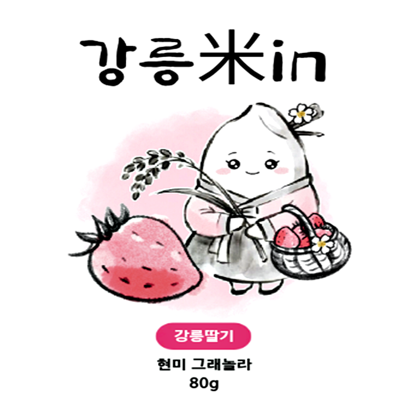 강릉팜,G-MIDAM 달콤고소 바삭한 딸기현미 강릉미인 그래놀라  ▶무료배송◀